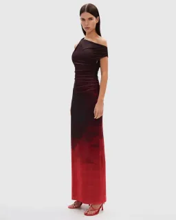 MISHA Nyra Mesh Gown in Venus Print Size 10/M for rent on The Volte - image 2