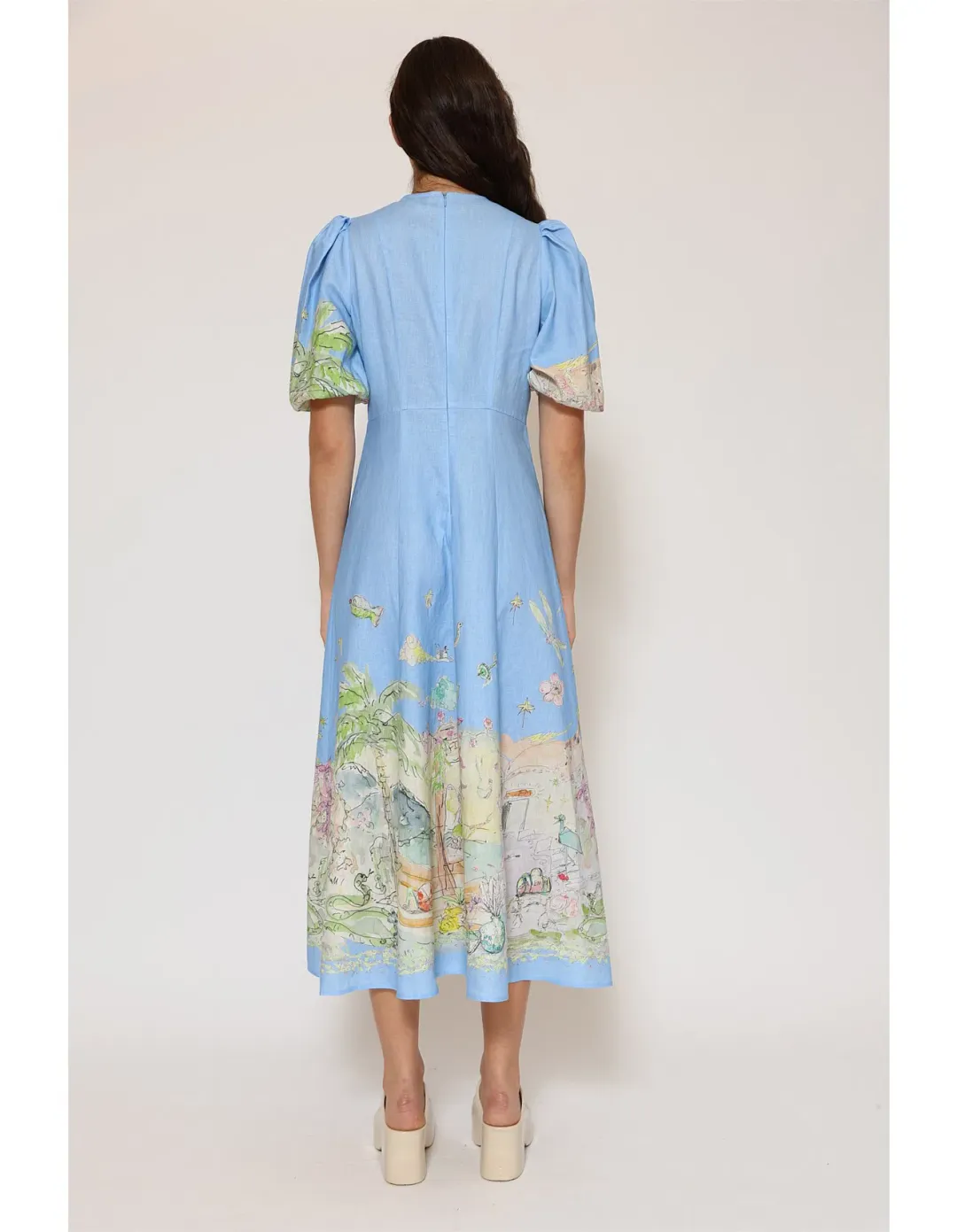Alemais Anouk Midi Dress Multi Size 8 for rent on The Volte - main image