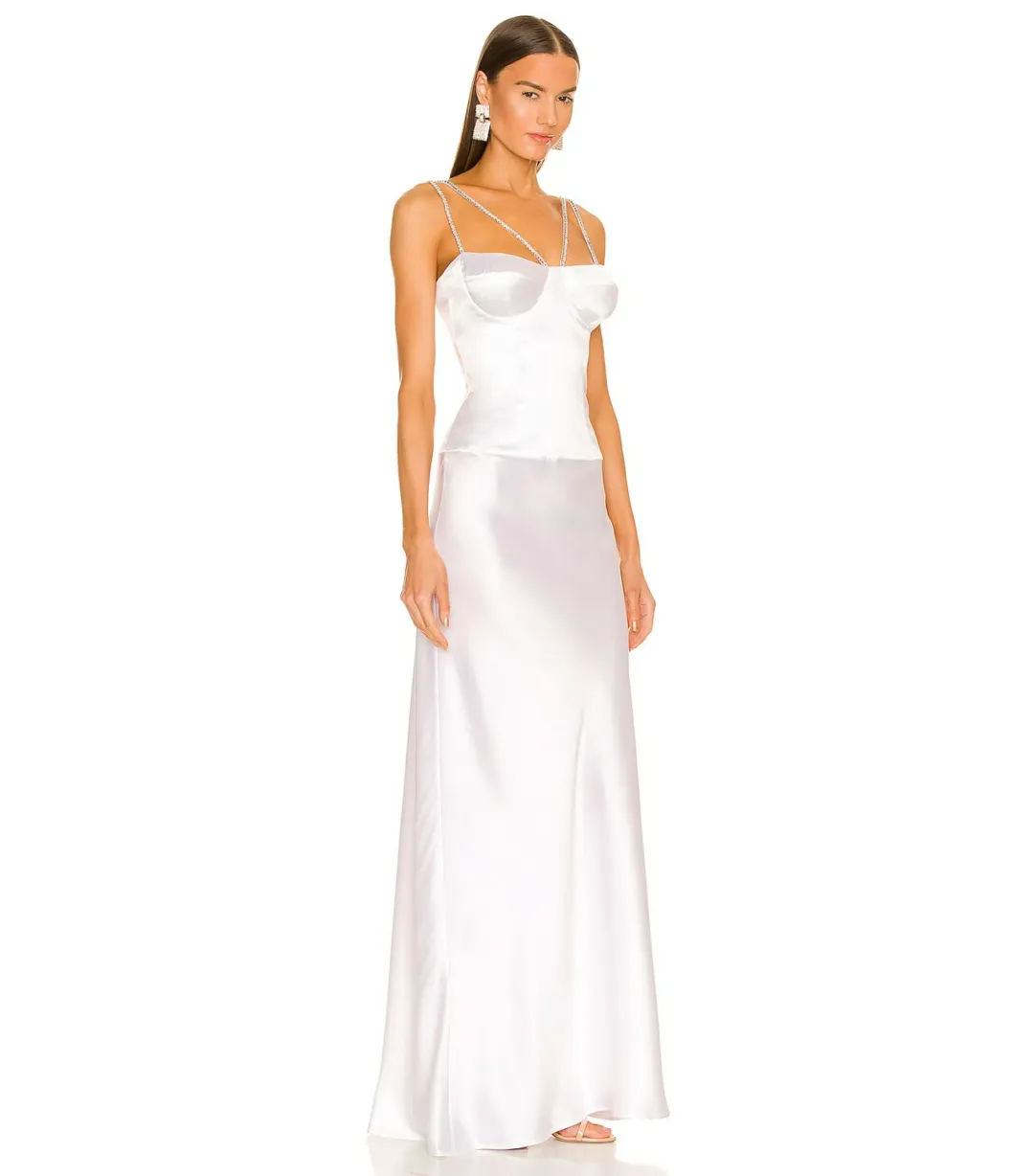 Natalie Rolt Cecilia Maxi Gown White Size 0 / AU 6 for rent on The Volte - main image
