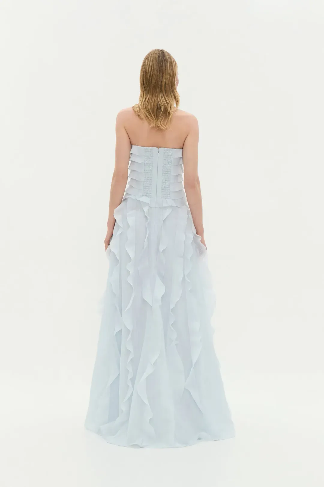 Aje Allaire Maxi Gown Pastel Blue Size 12 for rent on The Volte - main image