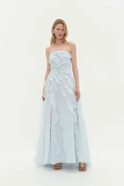 Aje Allaire Maxi Gown Pastel Blue Size 12 for rent on The Volte - image 1