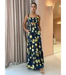 Acler Luddenham Maxi Dress Floral Posy Size US 6 / AU 10 for rent on The Volte - image 1