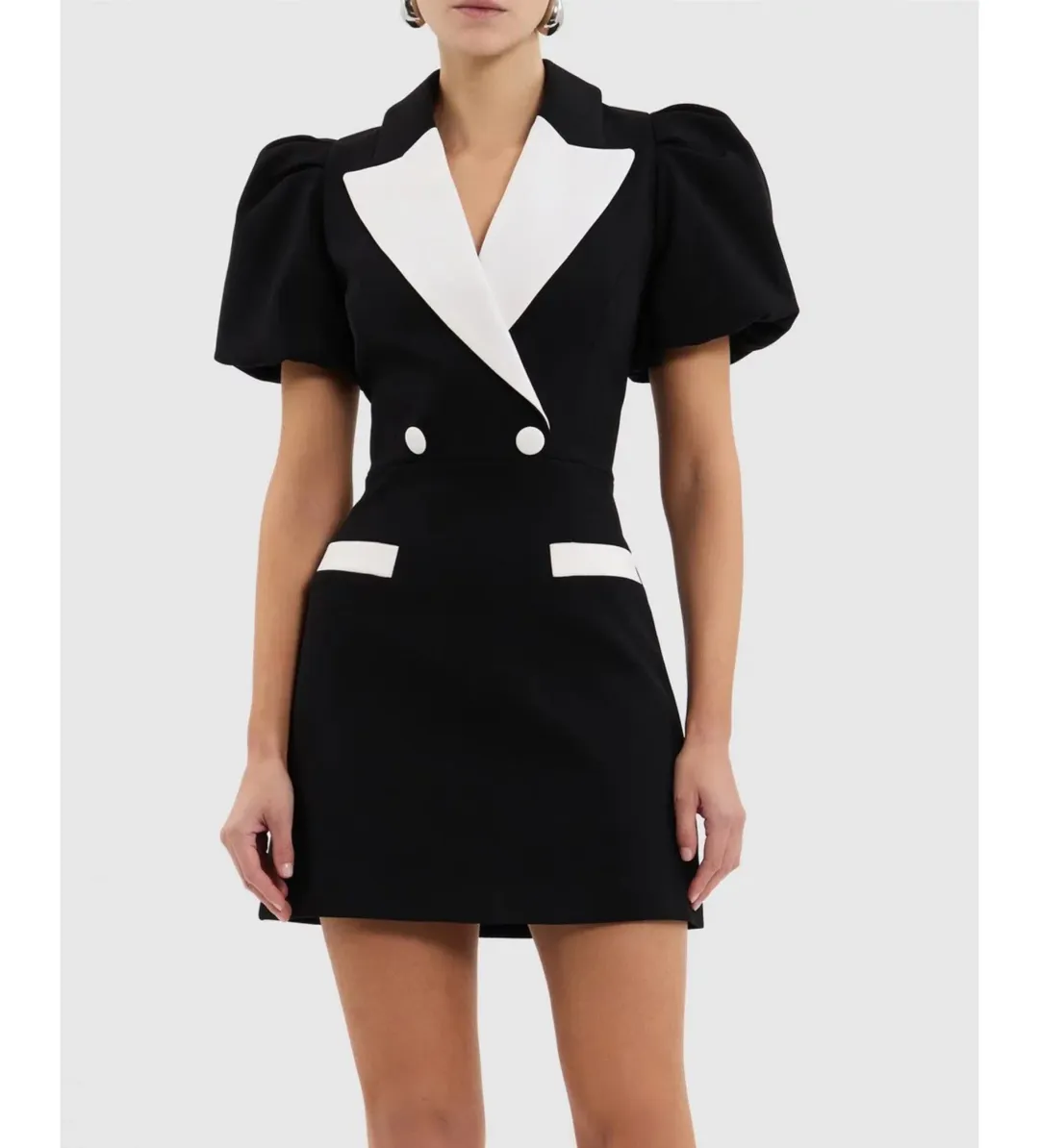 Rebecca Vallance Emma Mini Dress Black Size AU 10 for rent on The Volte - main image