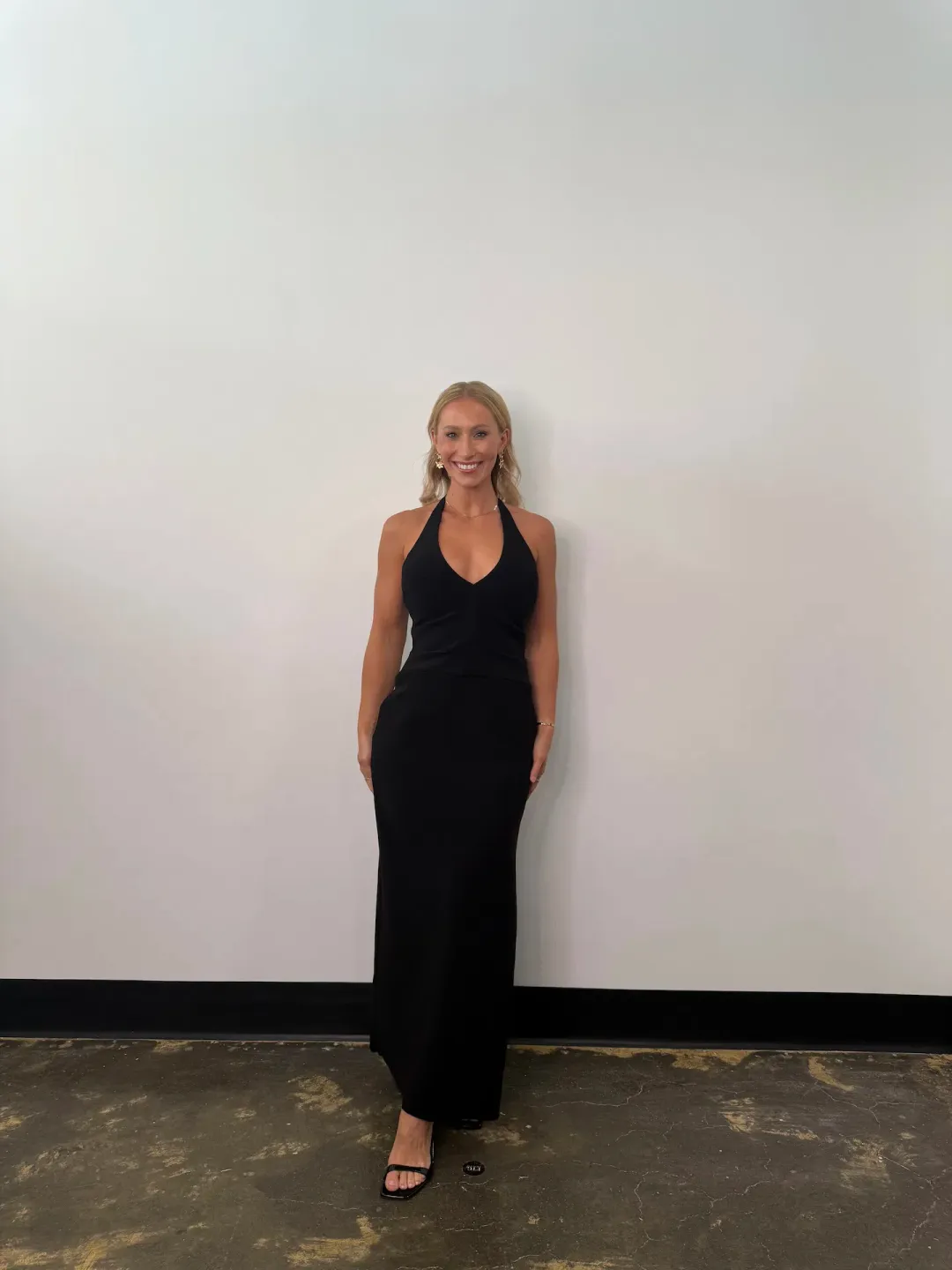 Bec & Bridge Ariven Halter Maxi Dress in Black Size AU 12 for rent on The Volte - main image