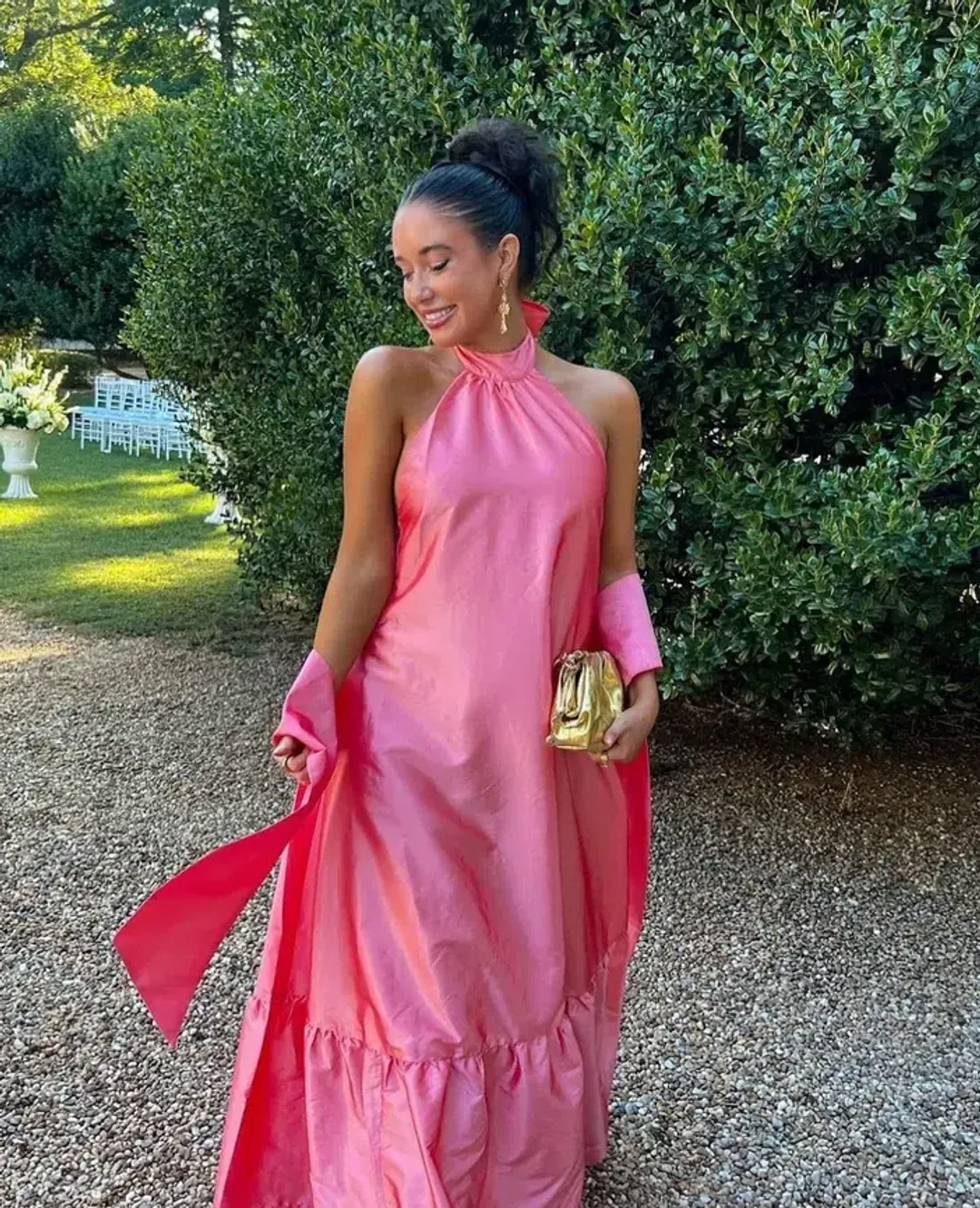 Hansen and Gretal Gateau Gown Pink Size AU 8 for rent on The Volte - main image