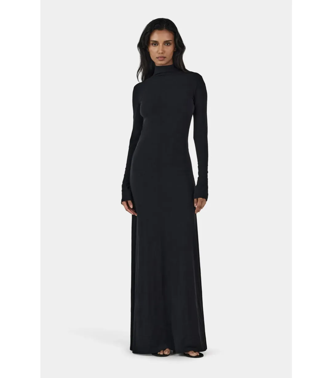 Hansen and Gretel Daphne Maxi Dress Black Size AU 10 for rent on The Volte - main image