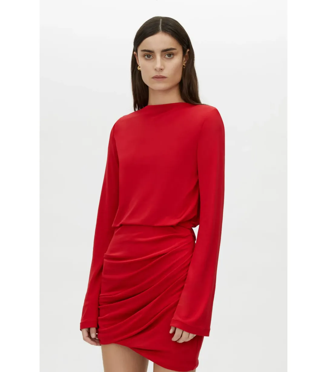 Camilla and Marc Paloma Mini Dress Scarlet Red Size AU 8 for rent on The Volte - main image