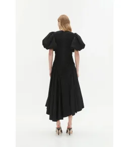Aje Wisteria Midi Dress Black Size AU 8 for rent on The Volte - image 6