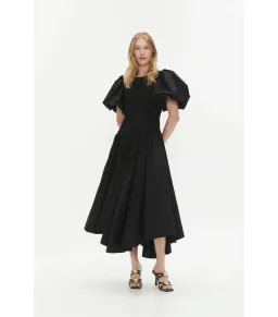 Aje Wisteria Midi Dress Black Size AU 8 for rent on The Volte - image 2