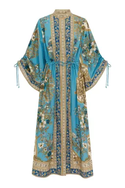 Alemais Cassie Pool Midi Dress in Blue Floral Size 16 for rent on The Volte - image 4