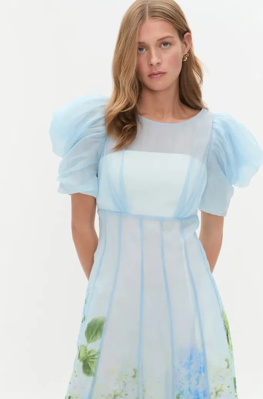 Aje Clementine Midi Dress Floral Size 10 for rent on The Volte - main image