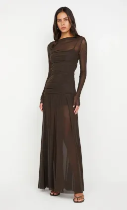 Bec & Bridge Blaine Long Sleeve Maxi Dress Cedar Size 12 for rent on The Volte - image 1