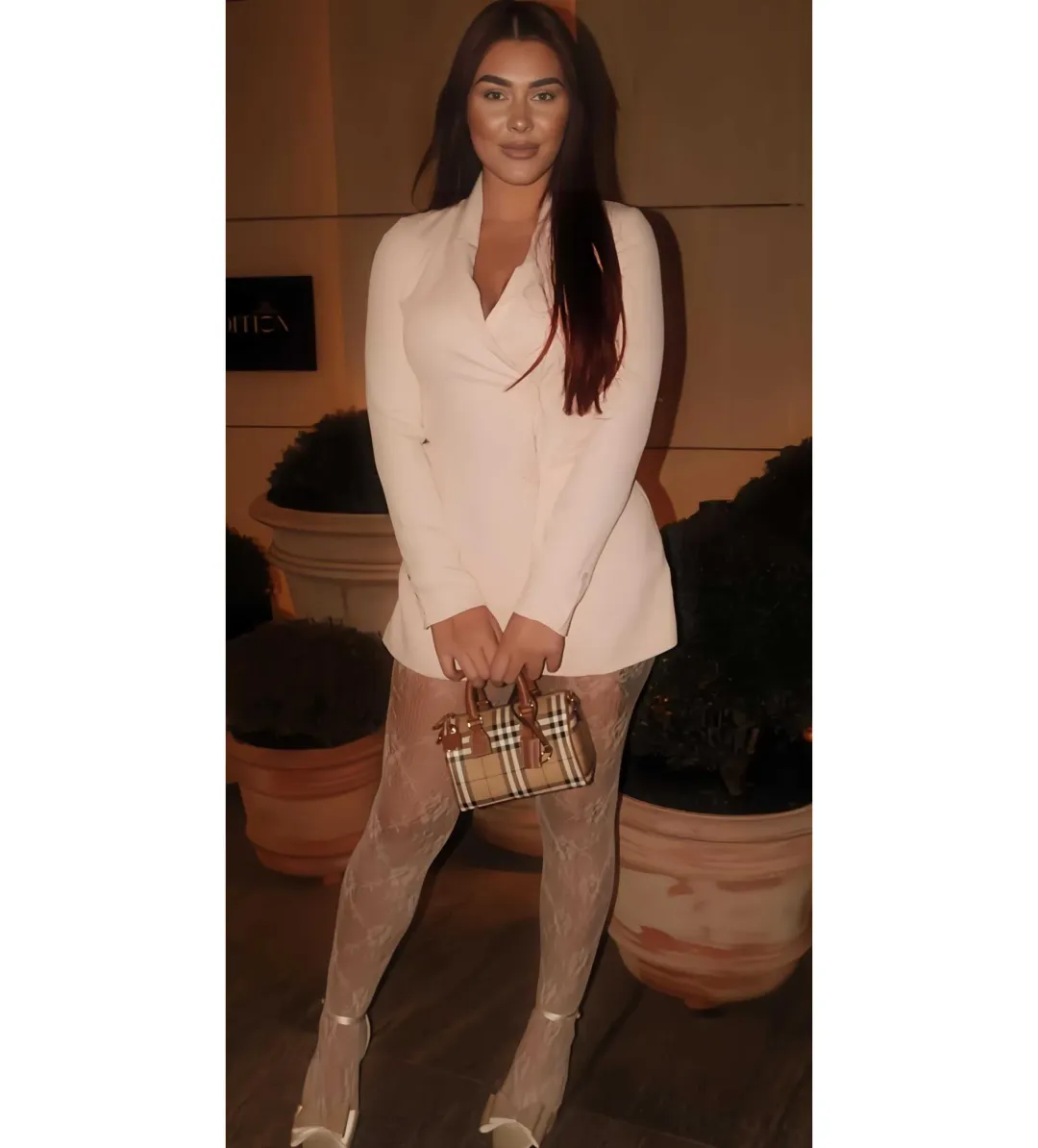 Kookai Ribbon Playsuit Blush Size AU 8 for rent on The Volte - main image