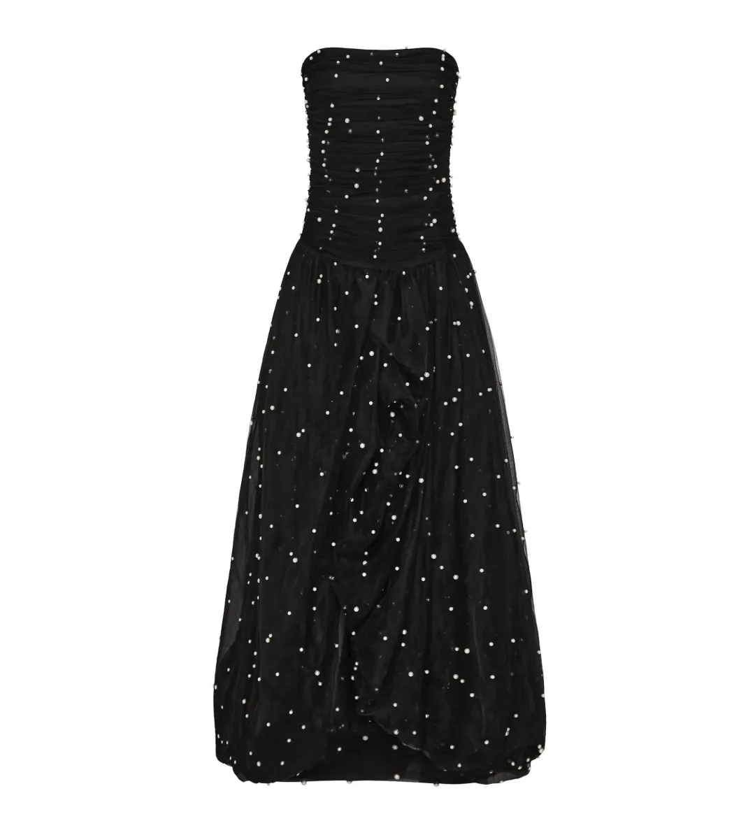 Aje Juniper Gown Black Size L AU 12 for rent on The Volte - main image