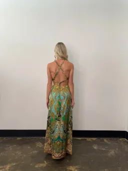 Alemais Clemenza Cut Out Midi Dress Multi Size 6 for rent on The Volte - image 3