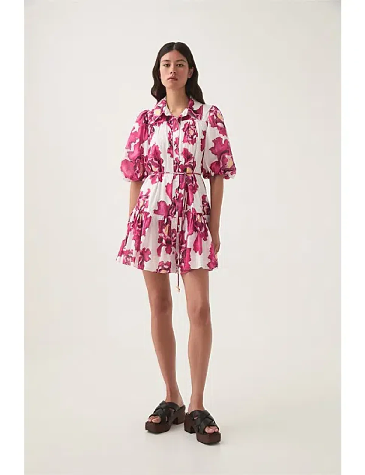 AJE ELIZA SMOCK MINI DRESS SIZE 4 for rent on The Volte - main image