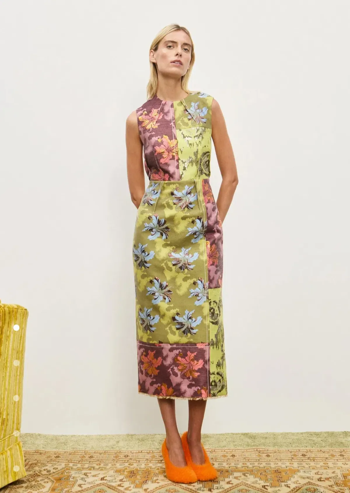 Alemais Adriana Jacquard Midi Gown Multi Size AU 10 for rent on The Volte - main image