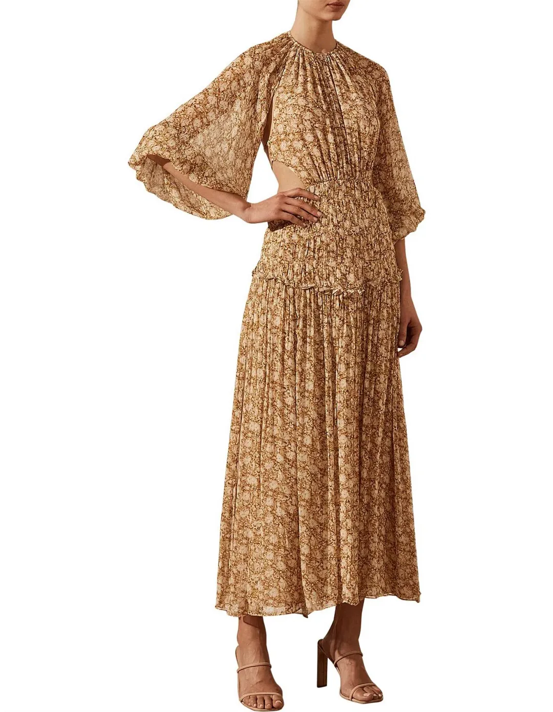 Shona Joy: Julia Cutout Backless Midi Dress for rent on The Volte - main image