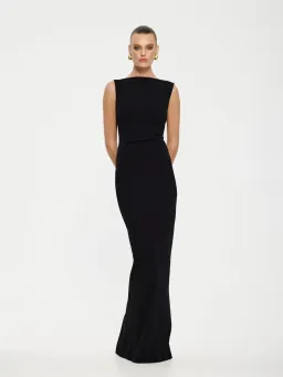 Effie Kats Verona Maxi Gown in Black Size AU 6 for rent on The Volte - image 20