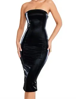 Mistress Rocks Lace Up Back Midi Dress Size 10/S for rent on The Volte - image 2