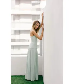 Manning Cartell Royal Debut Maxi Dress in Sage Green Size  AU 8 for rent on The Volte - image 5