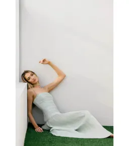 Manning Cartell Royal Debut Maxi Dress in Sage Green Size  AU 8 for rent on The Volte - image 6