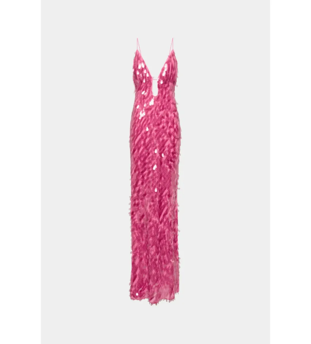 MISHA The Sapphire Sequin Maxi Dress Fuchsia Size 12 for rent on The Volte - main image
