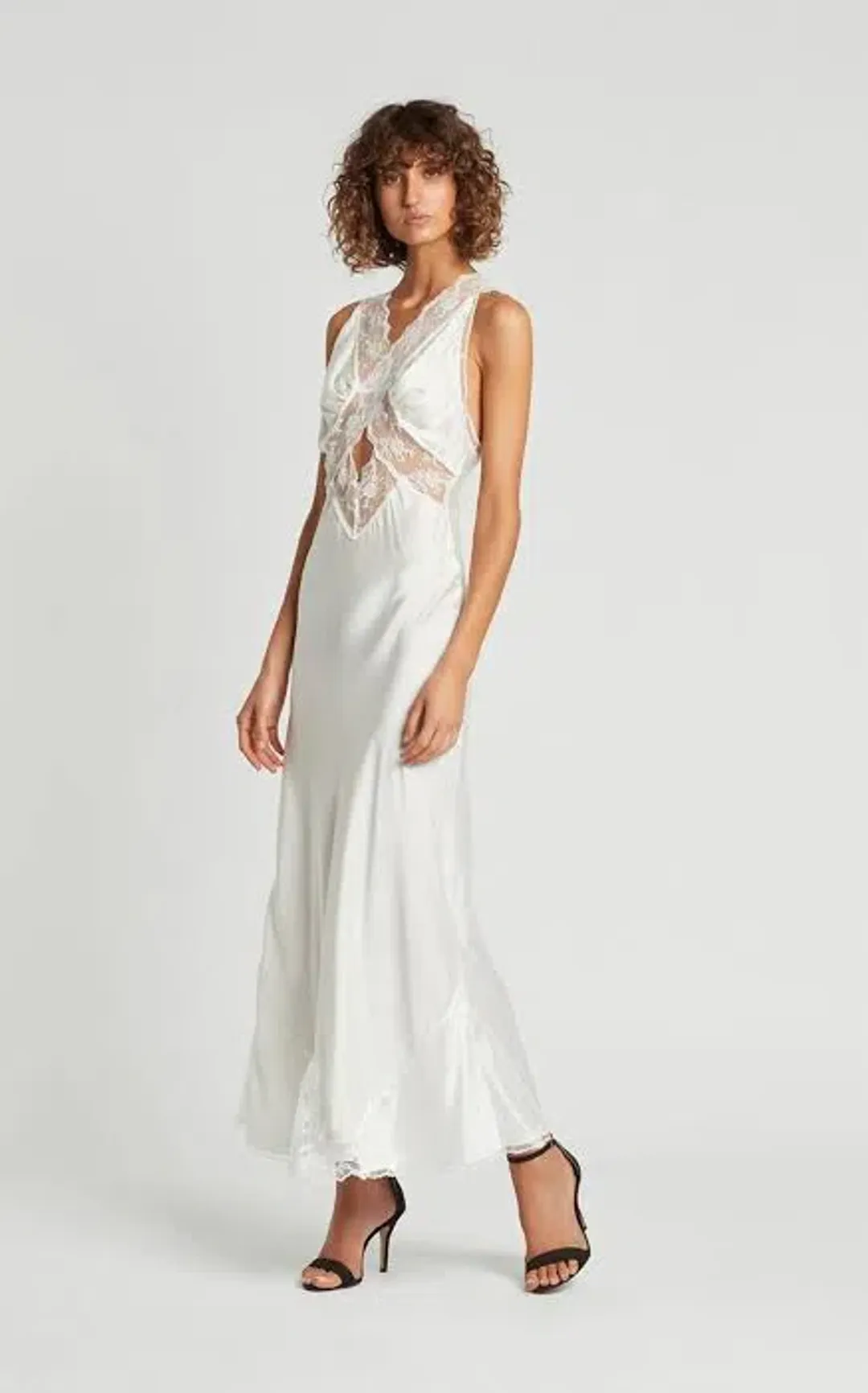 Sir the Label Aries Cut Out Gown White Size 1  AU 8 for rent on The Volte - main image