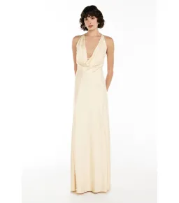 Manning Cartell Charmed Cowl Slip Maxi Dress Champagne Size AU 8 for rent on The Volte - image 1