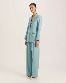 Saba Suki Classic Blazer Seafoam Size 12  for rent on The Volte - image 4