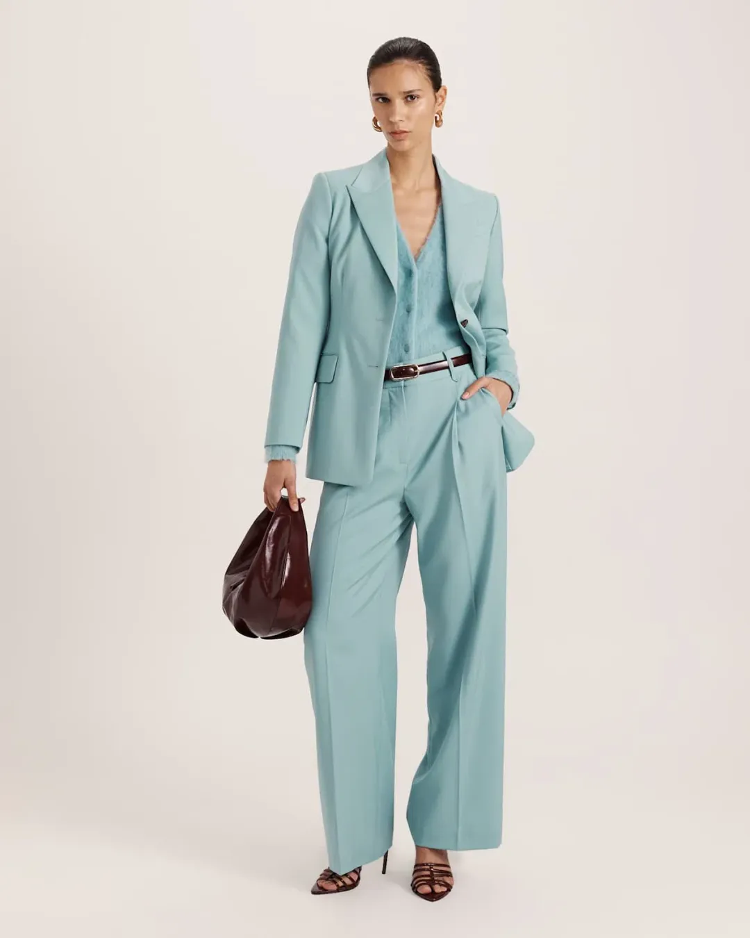 Saba Suki Classic Blazer Seafoam 12 for rent on The Volte - main image