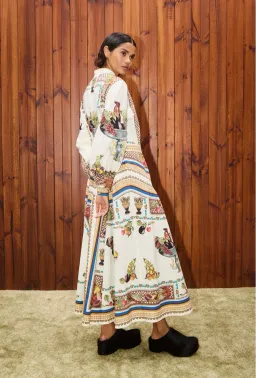 Alemais Mercado Shirt Dress in Print Size AU12 fits 14 too for rent on The Volte - image 2