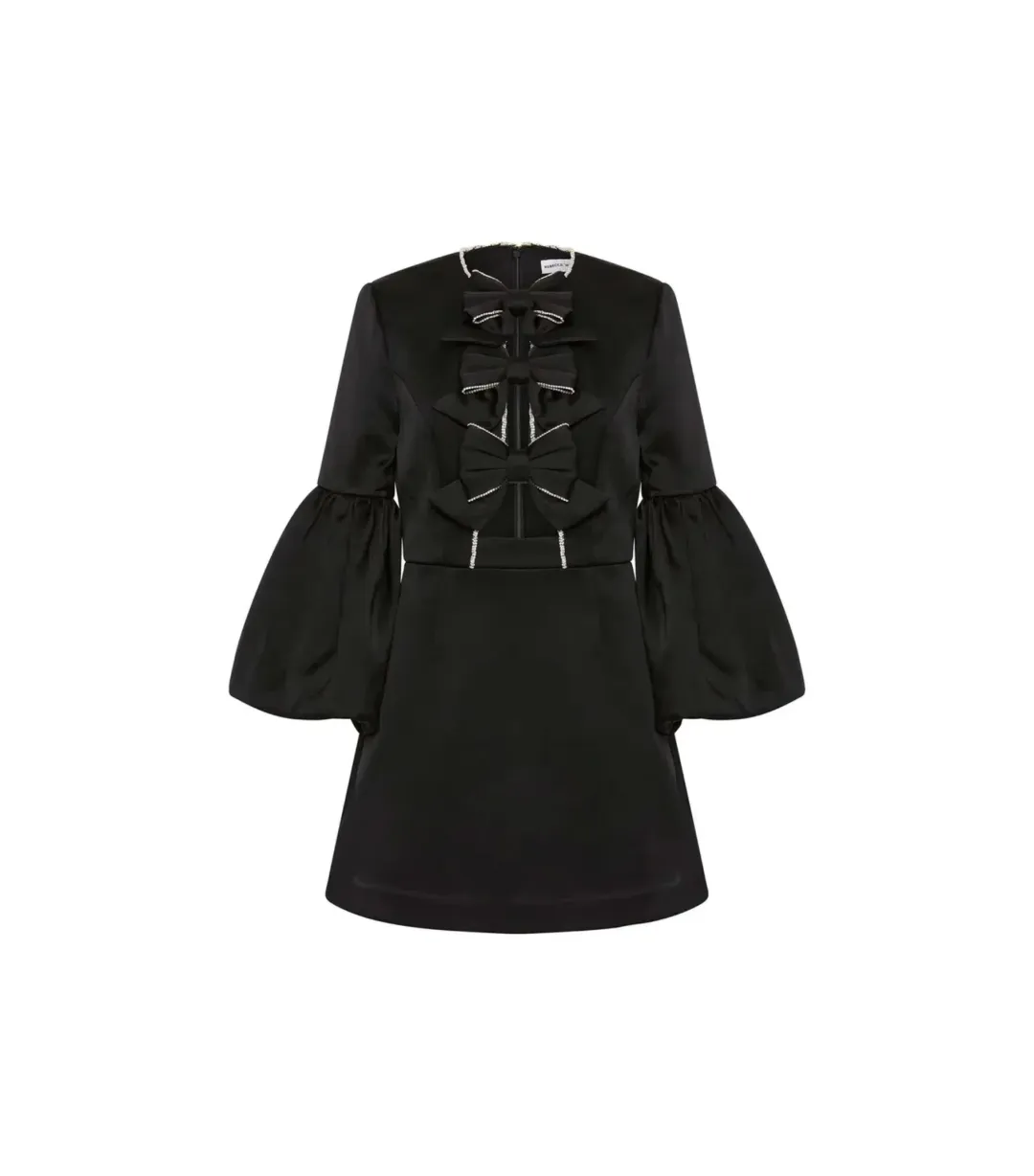 Rebecca Vallance Augustine Long Sleeve Mini Dress Black Size AU 8  for rent on The Volte - main image