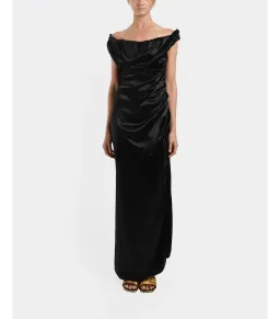 Vivienne Westwood Long Ginnie Pencil Maxi Dress Black Size AU 10 for rent on The Volte - image 1