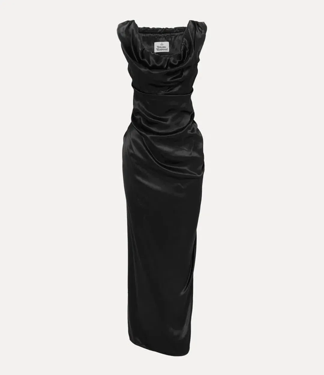 Vivienne Westwood Long Ginnie Pencil Maxi Dress Black Size AU 10 for rent on The Volte - main image