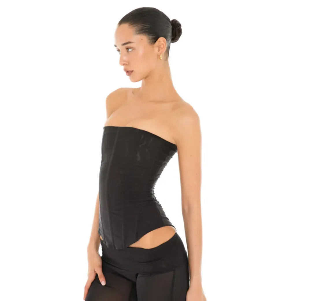 Are You Am I Sunniva Corset Black Size AU 8 for rent on The Volte - main image