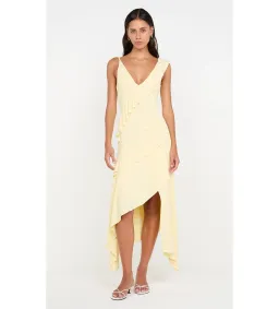 Bec & Bridge Marnie Asym Midi Dress Butter Size AU 8 for rent on The Volte - image 1