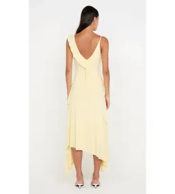 Bec & Bridge Marnie Asym Midi Dress Butter Size AU 8 for rent on The Volte - image 4