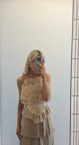 Aje Kyra Gown Gold Size AU 10  for rent on The Volte - image 5