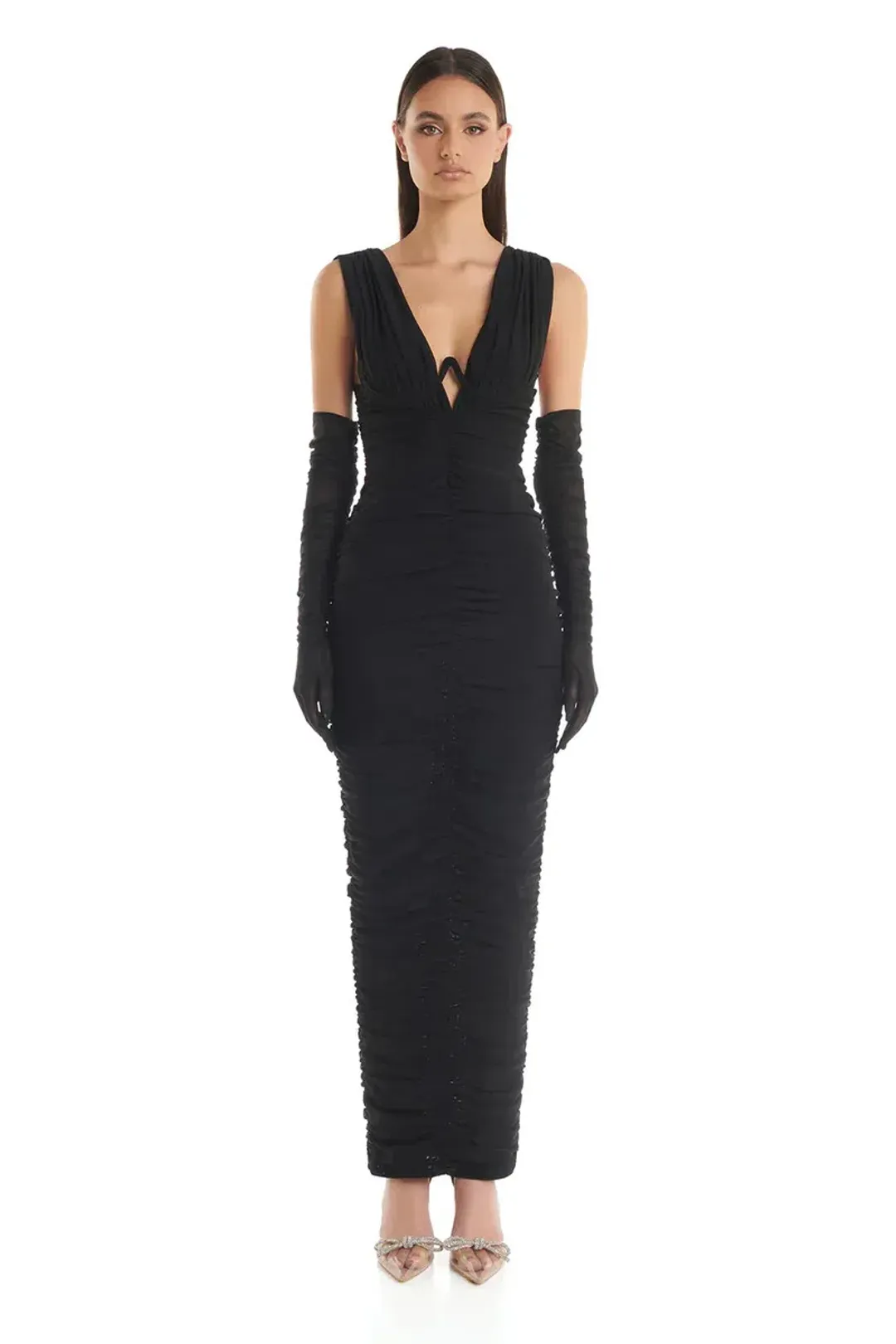 Eliya The Label Anna Maxi Dress Black Size 6  for rent on The Volte - main image
