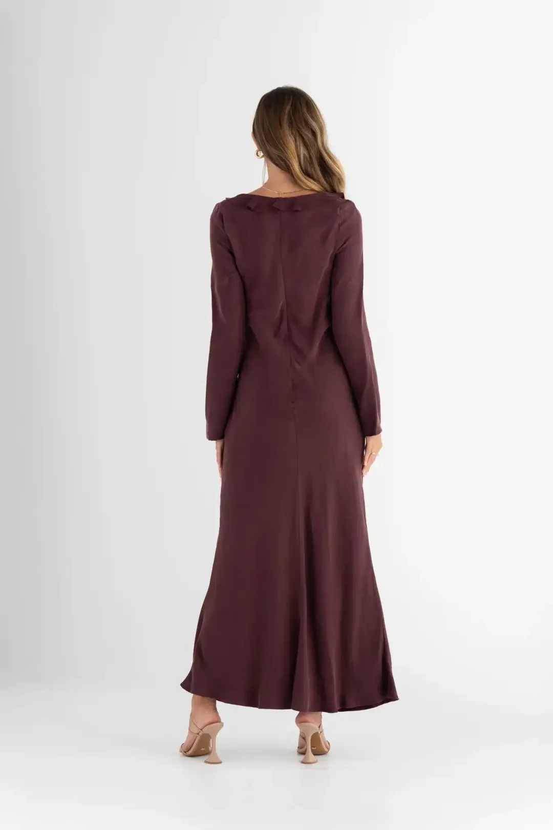 Pasduchas Soul Sleeve Maxi Dress Cherry Size AU 10 for rent on The Volte - main image