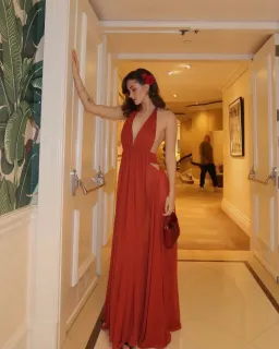 Arcina Ori Florence Dress in Red Size S / AU8 for rent on The Volte - image 9