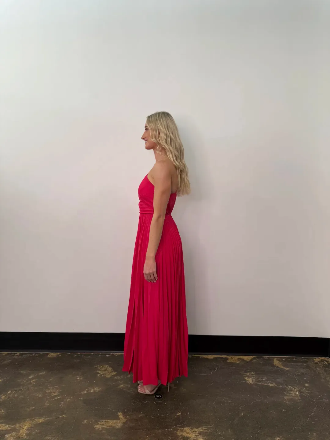 Acler Sadgill Maxi Dress in Pink Size 6 for rent on The Volte - main image