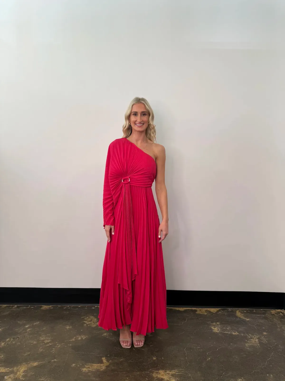 Acler Sadgill Maxi Dress in Pink Size 6 for rent on The Volte - main image