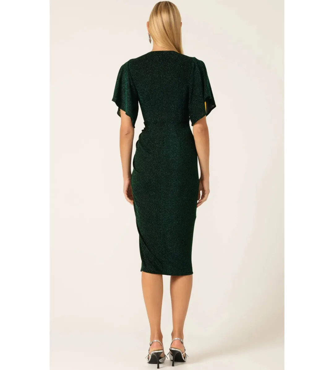 Sacha Drake The Emporium Midi Dress In Emerald Size 12 for rent on The Volte - main image