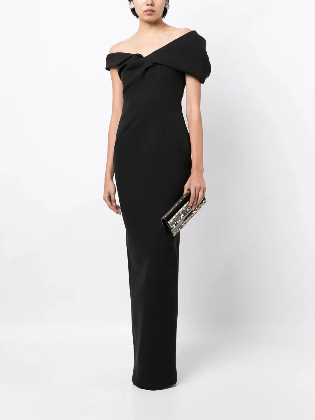 Rachel Gilbert Matteo Maxi Gown Black Size 0 / AU 6 for rent on The Volte - main image