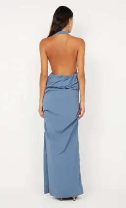 Bec & Bridge Priscilla Bubble Maxi Dress Steel Blue Size 8 for rent on The Volte - image 2