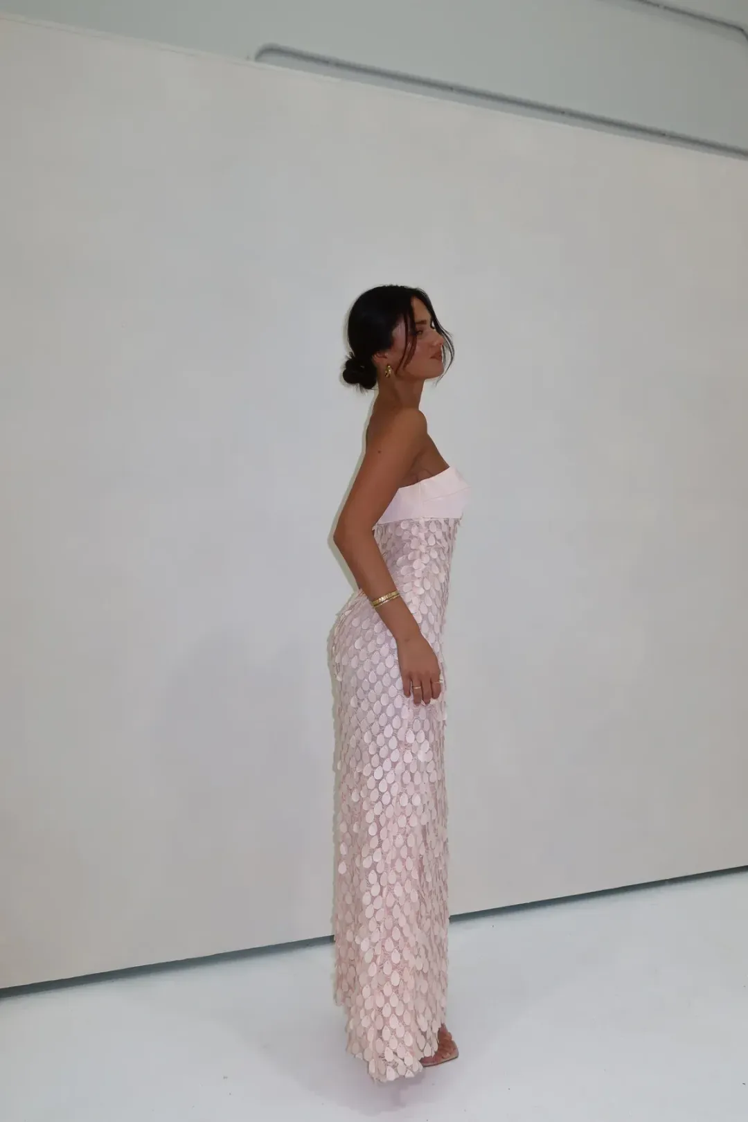 Manning Cartell Extreme Balconette Dress Maxi Light Pink Size AU 6 for rent on The Volte - main image