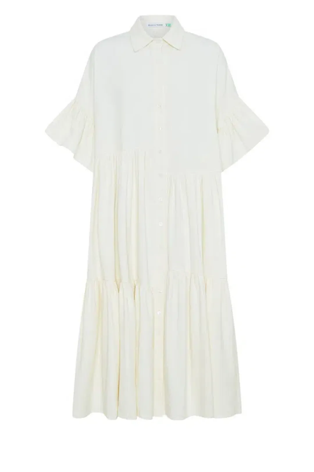 Bohemian Traders Genoa Midi Dress in  Cream Size AU 12 for rent on The Volte - main image