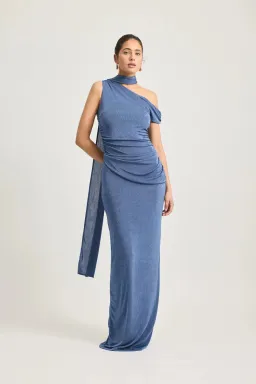 Tojha Malika Maxi Dress Blue Size 12 for rent on The Volte - image 2